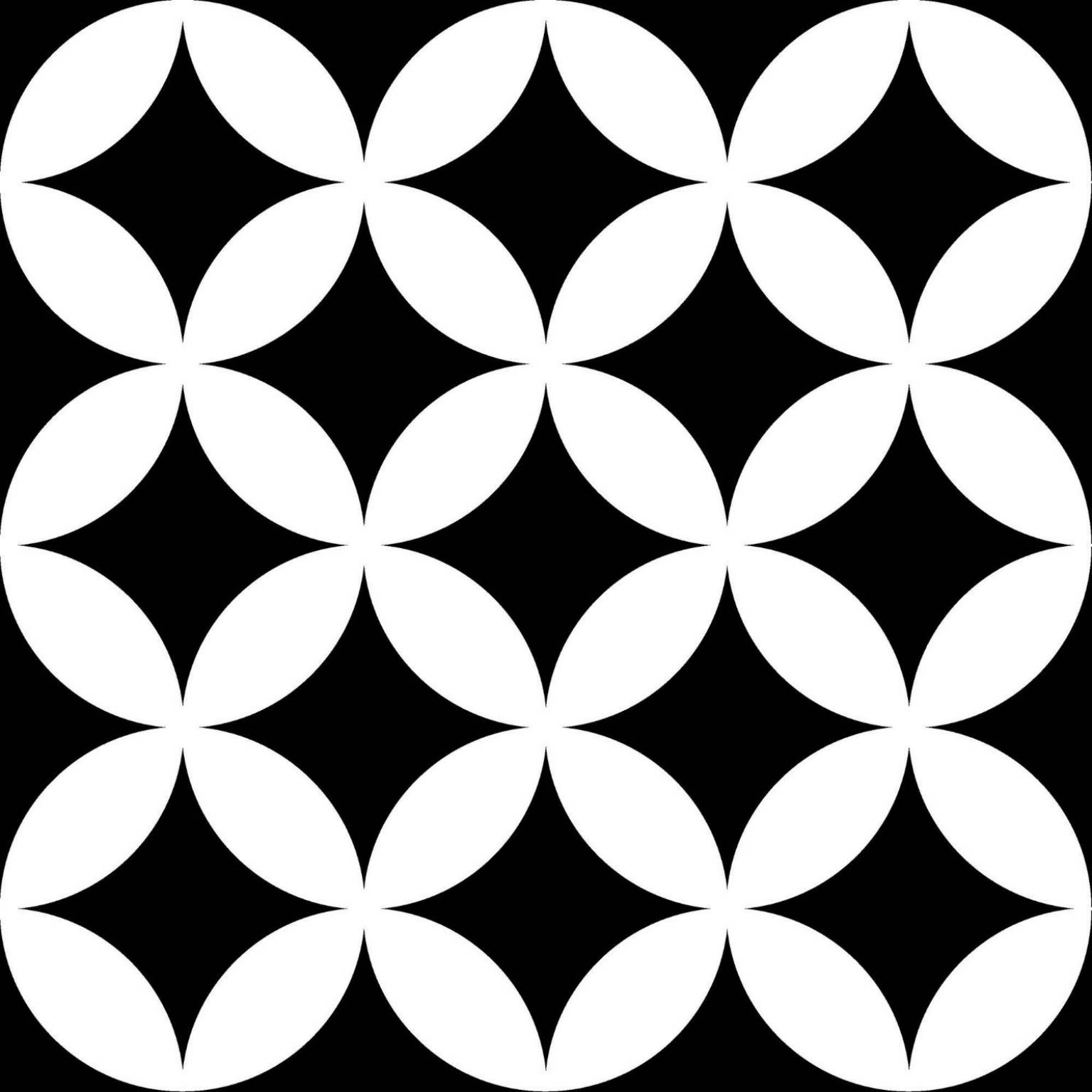 District Circles Black Porc. | Mayolica